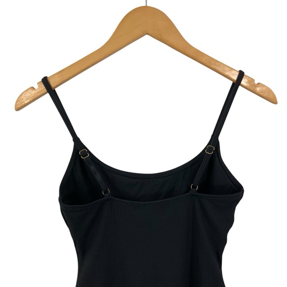 ANDIE The Amalfi One-Piece Swimsuit Black Ribbed Size Small Long Torso i14 - Picture 7 of 12
